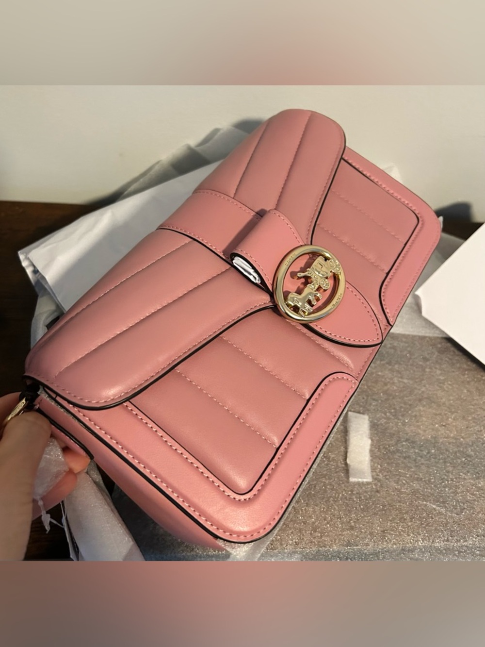 Coach Georgie Shoulder Bag With Puffy Quilting - Picture 2 of 10